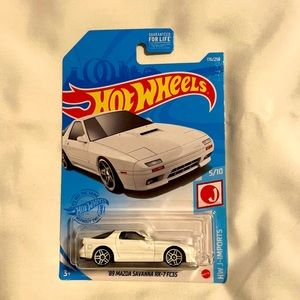 89 Mazda savanna RX 7 FC3S Hot wheels car
